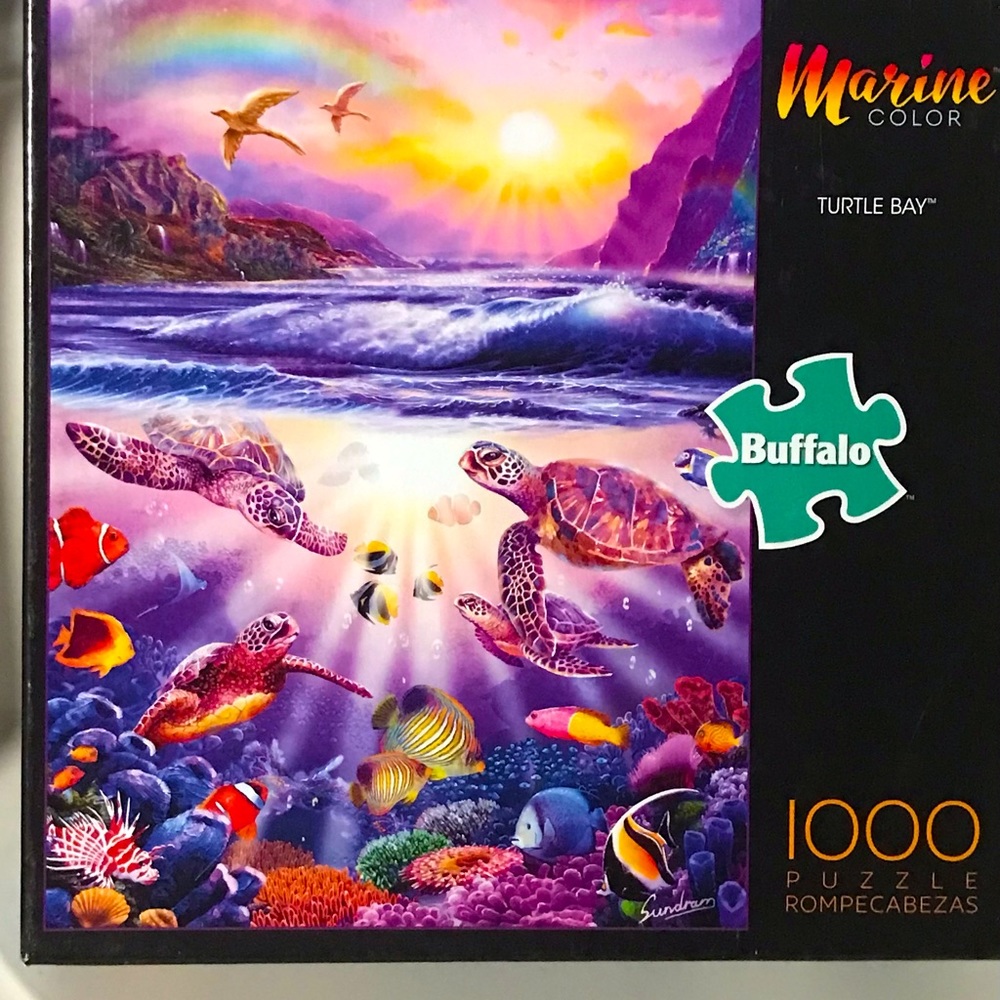 Buffalo games 1000 piece jigsaw puzzle. Turtle Bay. Marine color series NEW